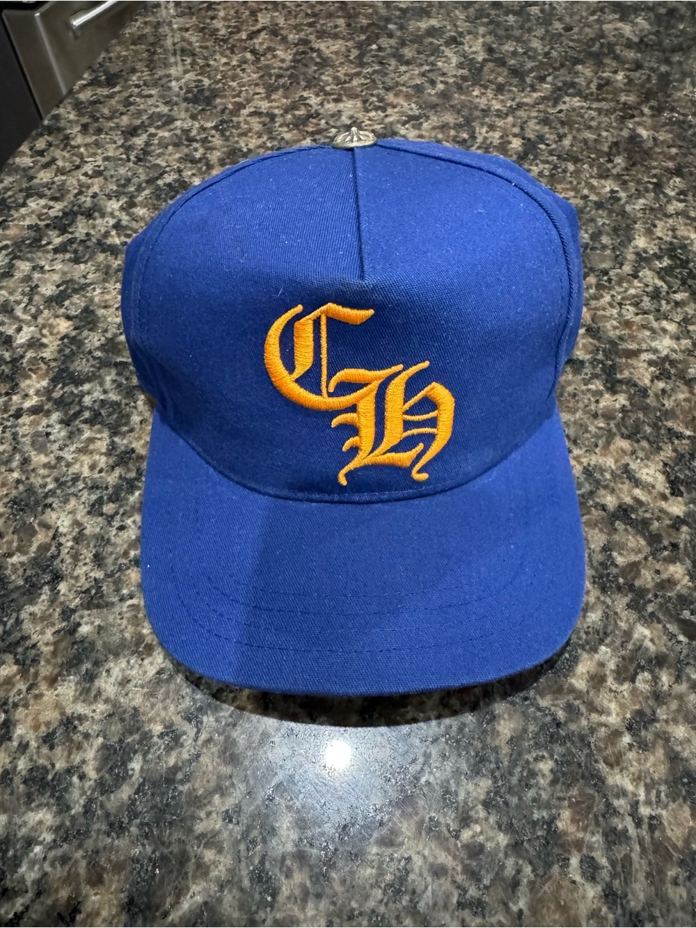 Chrome Hearts Baseball Hat - CH -Blue/Orange -AUTHENTIC!